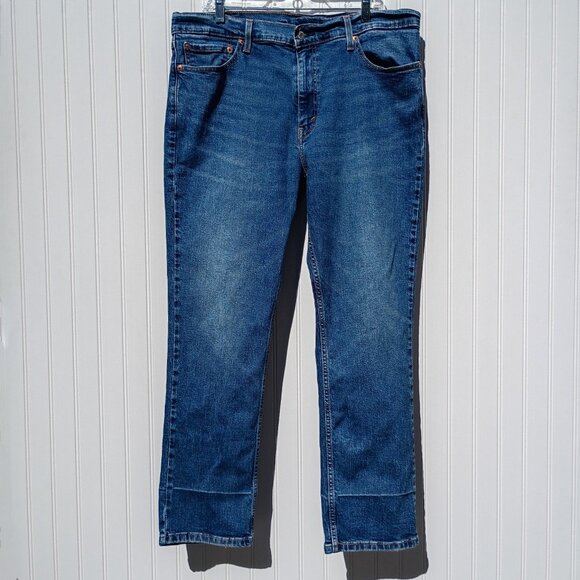 LEVI'S JEANS Men's 38 x 30 Blue Denim 511 Slim Fit Medium Wash Distressed - Picture 7 of 14